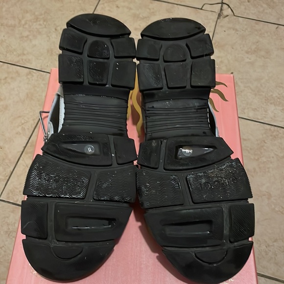 authentic GUCCI technical canvas calfskin reflective men’s flashtrek sneakers - Picture 5 of 9